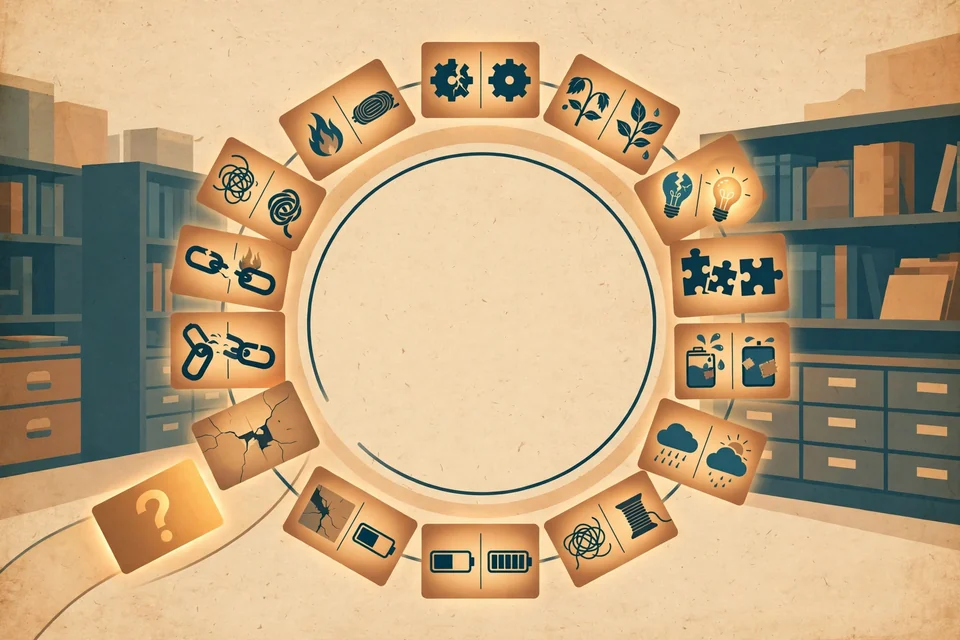 Circular case library graphic from the Case-Based Reasoning brief